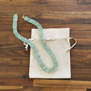 New - Theodosia Green Amethyst Statement Necklace